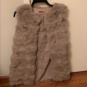 100% Authentic rabbit fur vest